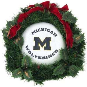  Michigan Wolverines Fiber Optic Wreath