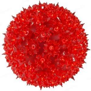  100 Light Red   Christmas Starlight Sphere   7 in 