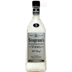  Seagram Vodka Platinum Sel 100@ 750ML Grocery & Gourmet 