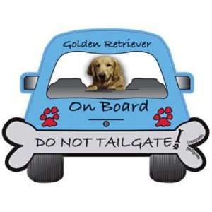  Do Not Tailgate Golden Retriever Magnet