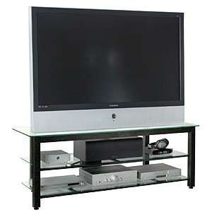  Wood Technology 63 inch Wide Glass Audio Video Rack TV 