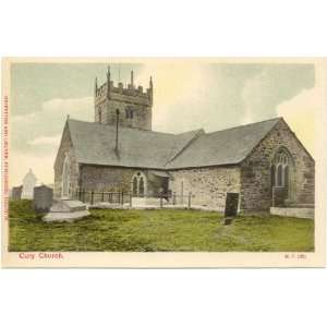   Postcard Cury Church   Cornwall   Cury England UK 