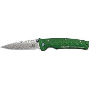  Mcusta Tsuchi Dark Green Damascus Blade Knife   Model 163D 