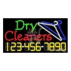 Dry Cleaners LED Business Sign 17 Tall x 32 Wide x 1 Deep  