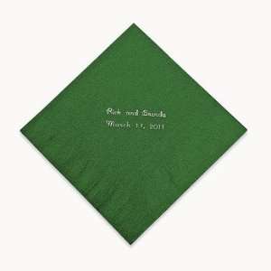  Personalized Green Luncheon Napkins   Tableware & Napkins 