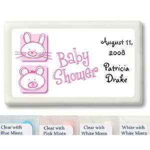 Wedding Favors Pink Cute Animal Illustrations Baby Shower Personalized 