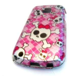  Samsung M930 Transform Ultra Pink Checkered Cute Emo Skull 