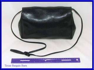 Crouch & Fitzgerald Purse Black pebble leather with black interior.