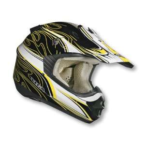  Vega NBX Pro Scorch Helmet   Medium/Yellow Automotive