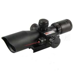 10X40 Mil dot Rifle scope RED GREEN Dot Red LASER Combo  