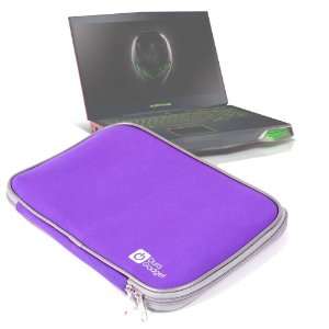  Splash Resistant Purple Neoprene Laptop Case For Alienware 