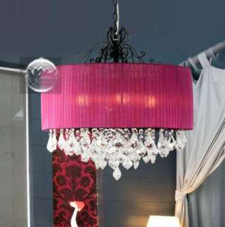 New rose pink Luxury chandelier crystal clear lamp  