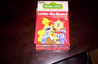 CTW Sesame Street Letter Go Round Ages 3 6 IBM Tandy 3.5 disk  