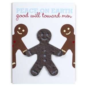  6 pack of ornament cards gingerbread design