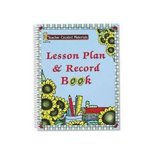  TEACHER CREATED RESOURCES Lesson Plan/Record Book, 8 1/2 x 