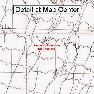   Quadrangle Map   East of Granite Pass, California (Folded/Waterproof