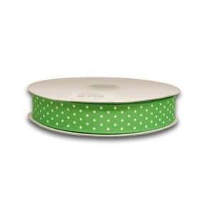   Dot 5/8 inch 50 Yards, Apple Green with White Dots Health & Personal