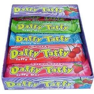 Daffy Taffy Candy, Assorted Fruit, 12 Count  Grocery 