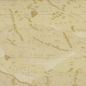 Desert Map Sand by Ralph Lauren Wallpaper
