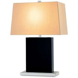 Currey and Company 6119 Dalby   One Light Table Lamp, Black/Nickel 