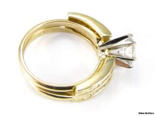 34ctw Genuine Diamond Engagement Wedding Band Ring   14k Gold Jacket 