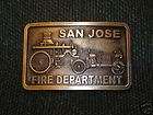 1914 Knox Martin Belt Buckle San Jose Fire Department