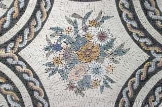 ETERNAL AND CYCLICAL FLOWERS MICRO MOSAIC FLOOR INLAY  