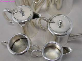 VINTAGE 6 PIECE HOTELWARE TEASET SILVER PLATED SHEFFIELD  