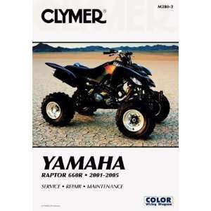   CLYMER REPAIR/SERVICE MANUAL YAMAHA YFM660R RAPTOR 01 05 Automotive