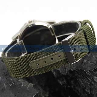 Classical Land Force Colonel Men Military Army Sport Canvas Wrist 