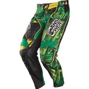  Answer Racing Ion Pant 2012 38 Yellow/Green Automotive
