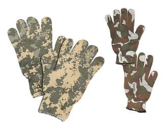 USA Made Spandoflage Camouflage Hunting Military Camo Gloves  