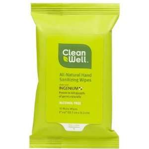  Clean Well Hand Sanit Wipes   Pocket ct 10 Wipes (Quantity 