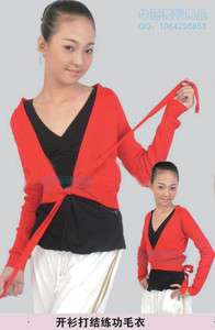 NWT Red Girls Dance Wrap Sweater Coat Ballet Costume Gym Dance Skate 
