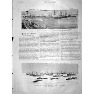  1901 CHANNEL SQUADRON SANDOWN SHIPS PORTLAND HAWKE