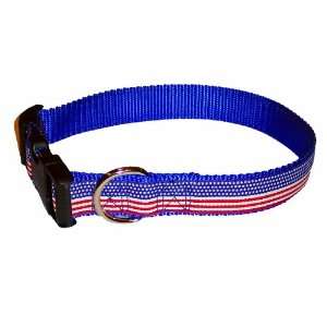  Sandia Pet Products American Flag on Royal Blue Pattern 