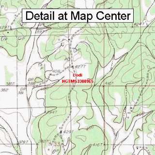  USGS Topographic Quadrangle Map   Lodi, Mississippi 