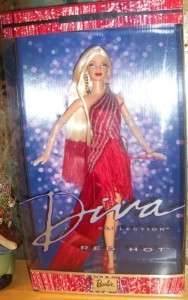 Barbie Red Hot Diva 3rd in the Diva Collection Series Platinum w/Red 