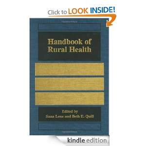 Handbook of Rural Health Sana Loue, Beth E. Quill  Kindle 