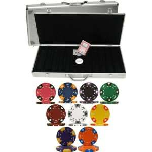  Tri Color ACE King Clay 14gm 500 Chip Poker Set   With 