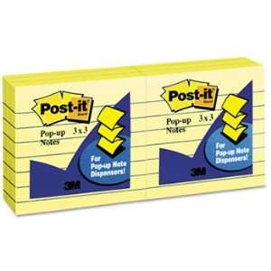  Post it® Canary Yellow Pop Up Note Refills NOTE,POPUP 