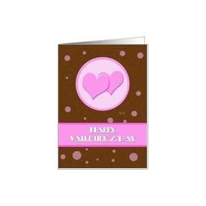  Valentines Day Two Hearts over Polka Dots Card Health 