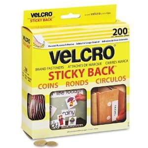  Velcro® Sticky Back Hook & Loop Dot Fasteners w/Dispenser 