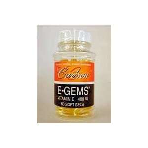  Carlson Labs   E Gems   60 gels / 400 IU Health 