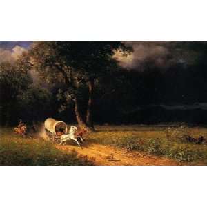  FRAMED oil paintings   Albert Bierstadt   24 x 14 inches 