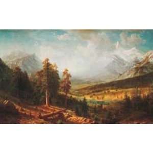 Albert Bierstadt 36W by 21H  Estes Park CANVAS Edge #6 1 1/4 L&R 
