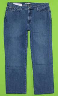Lee Narural Straight Leg sz 18 x 28 Stretch Womens Blue Jeans Denim 