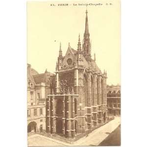   Postcard Church of Sainte Chapelle   Paris France 