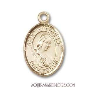 St. Philomena Small 14kt Gold Medal
