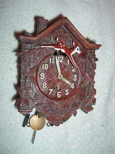 Lux Rudolph Red Nosed Reindeer Pendulette Clock RARE  